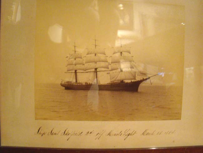 An original photograph of the ship Sam Skolfield taken by Nathanial Stebbins in 1884 — image 2